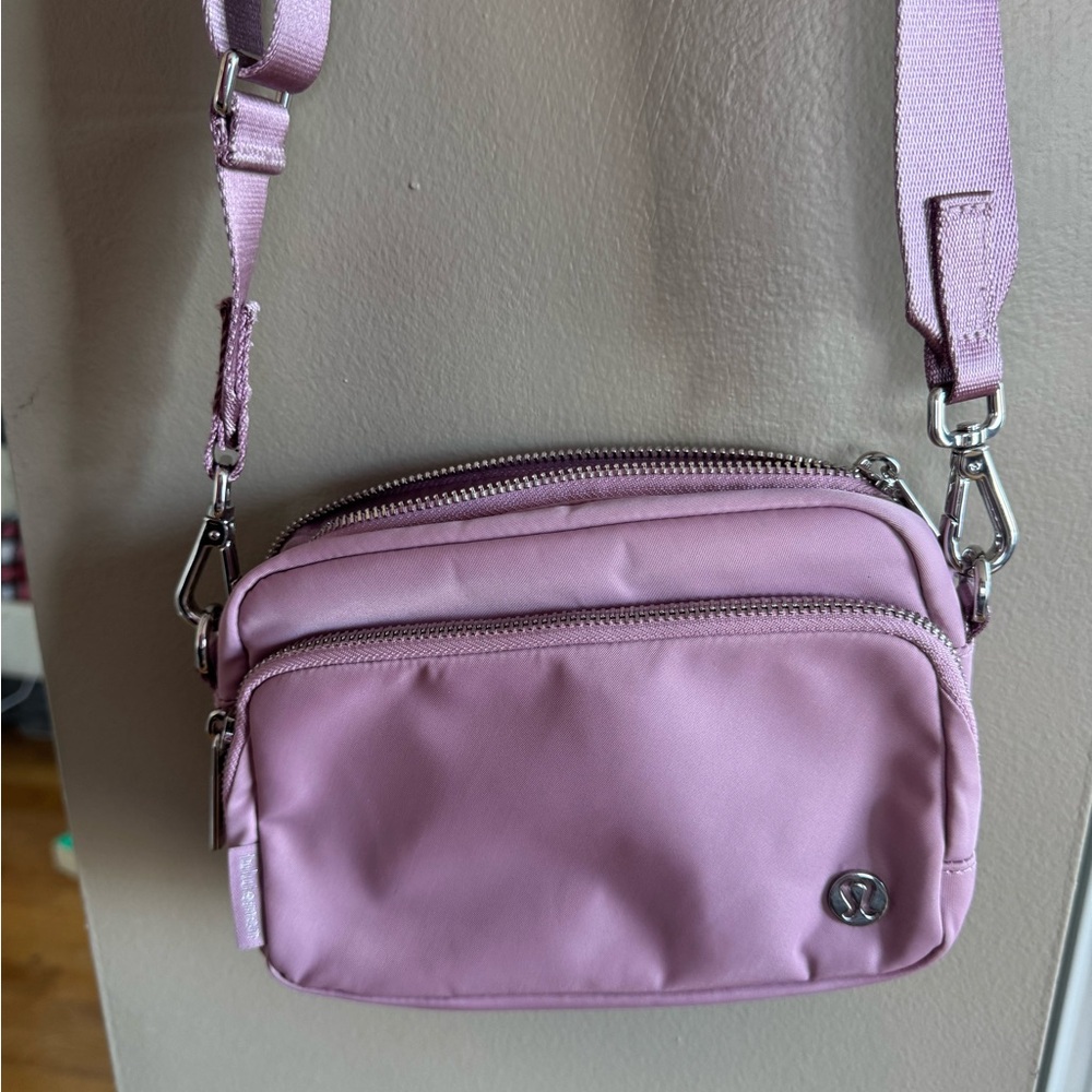 Pink lululemon crossbody bag